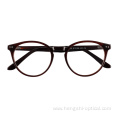 fashion round acetate glasses frames,women men circle acetate optical eyeglasses frames